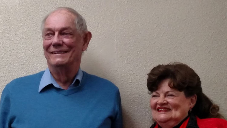 Mary Fix and Laurence Danielson, Boulder, Colorado, on January 6, 2018