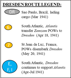 Dresden (German) during the Battle of the Atlantic in 1941